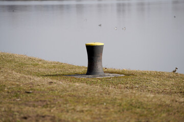 Danube river and its old waters are photographed in Bavaria near Regensburg