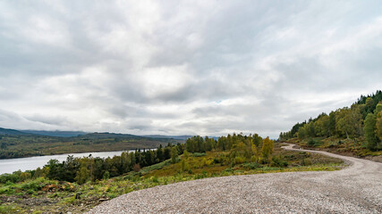 Loch Loyne is a loch in the Northwest Highlands of Scotland and it is lies between Glen Garry and Glen Cluanie. The A87 road runs beside the eastern side of the loch.