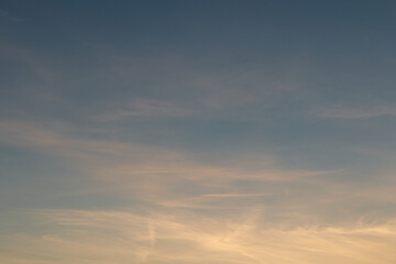 Sunset, beautiful evening sky plays with colors