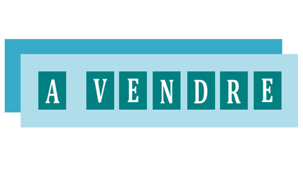a vendre sur pancarte bleue  sur fond blanc