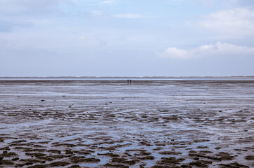 The Wadden Sea on the North Sea coast in Lower Saxony Germany