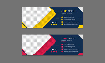 Email Signature, Corporate Email Signature Template, Web Email Signature, Email Signature Design, Modern Email Template Design