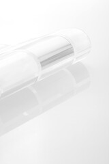 Graphical curves and background in plastic and glass