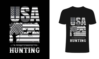 USA Hunting t shirt design.Hunting t shirt design. Typography, bucking t shirt,hunting t shirt, apparel, Print for posters, clothes.