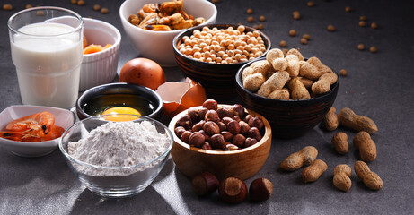 Composition with common food allergens