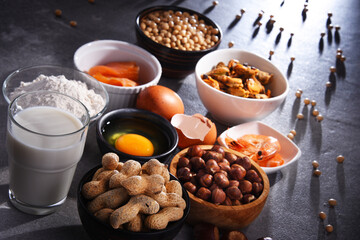Composition with common food allergens