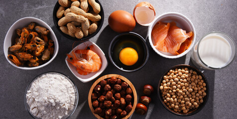 Composition with common food allergens