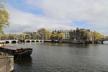 One of the beautiful canals of Amsterdam
