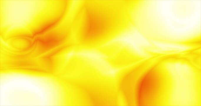 Abstract background with fluid flowing gold gradient. An yellow underlay with empty space for text or graphics. Infinitely looping business template for modern design.