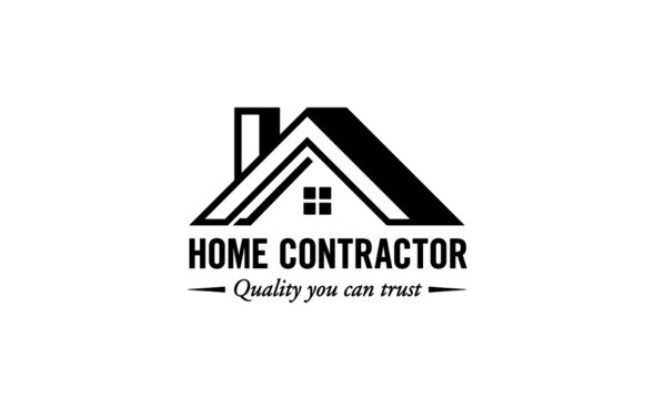 Logo Concept for Home Contractor Exterior Roofing House Renovation Siding Modern