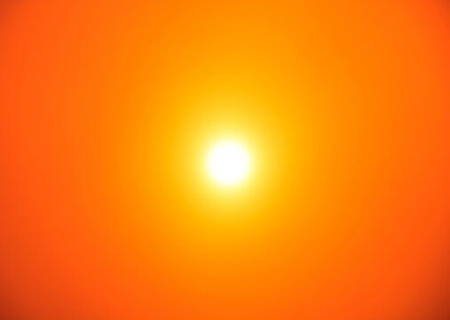 Yellow orange Nature radial gradient Sun background.
