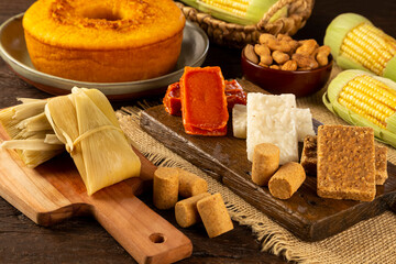 Typical sweets for the Brazilian June party.