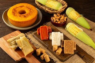 Typical sweets for the Brazilian June party.