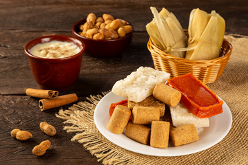 Typical sweets for the Brazilian June party.