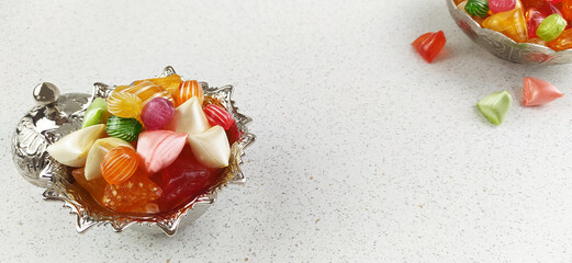 Traditional rock candy, Turkish Sweet Sugar Ramadan (Ramadan) Dishes.
