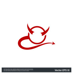 devil horn Icon Vector illustration simple design element