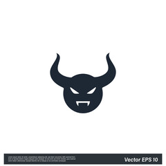 Fototapeta premium devil horn Icon Vector illustration simple design element