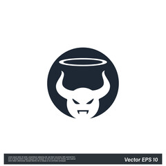 devil horn Icon Vector illustration simple design element