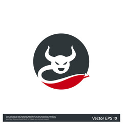 devil horn Icon Vector illustration simple design element
