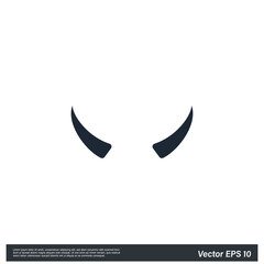 devil horn simple design element
