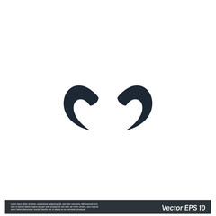 devil horn simple design element