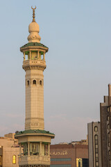 Fototapeta premium Minaret of Masjid Haram in Mecca - Saudi Arabia: 24 August 2018