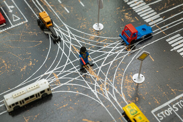 Driving school. Driving lesson at school
