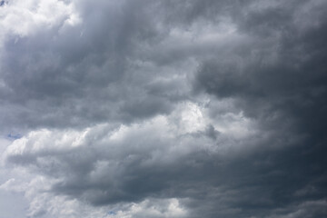 Dramatic clouds in stormy weather