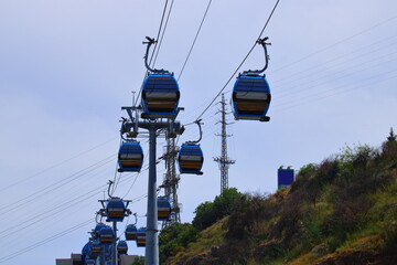 cableway in the mount
