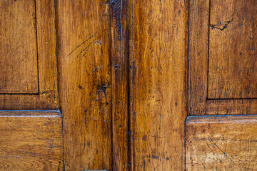 old wooden door