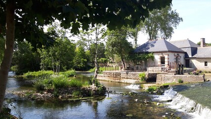 Fototapeta premium River with house