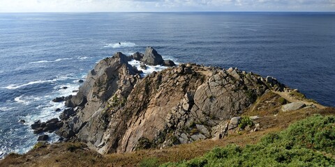 Rocky cliffs over the ocean