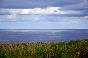 Horizon over the sea from a cliff