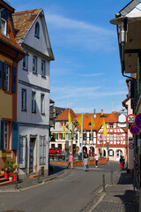 Fototapeta premium Oppenheim am Rhein, Altstadt und Marktplatz