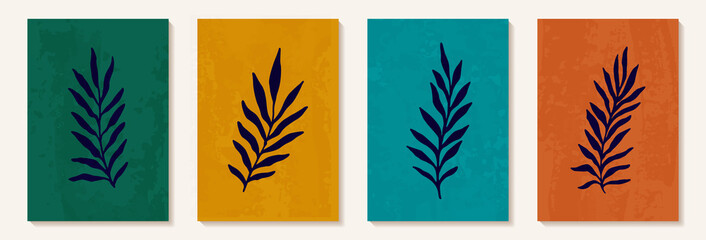 Creative minimalist hand draw Abstract art background. Modern aesthetic illustrations. Bohemian style Collection of contemporary artistic Design for wall decoration, postcard, poster, brochure