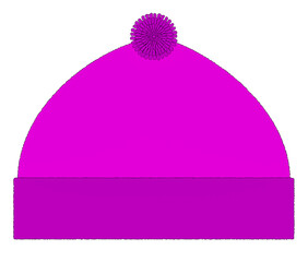 Pink Bobble Hat