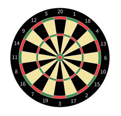 A dart board with numbers - 434005996