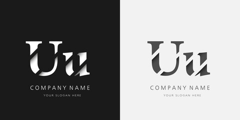 u logo serif upper and lower case
