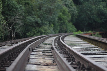 Fototapeta na wymiar abandoned railway