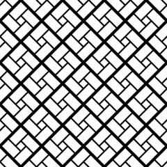 Diagonal four blocks rhombus pattern. Vector seamless rhomb or diagonal square onament.