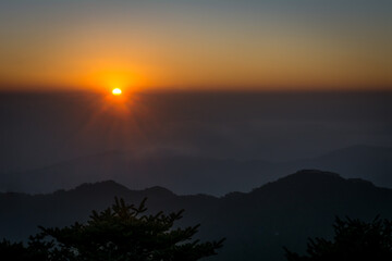 Sunrise view from Sandakphu, India