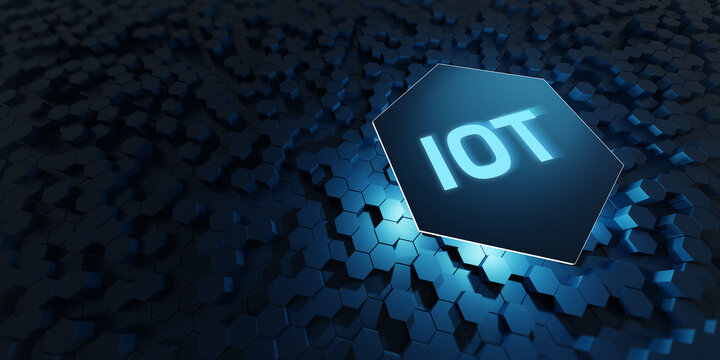 Internet of things - IOT concept. Businessman offer IOT products and solutions.