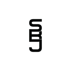 sbj letter original monogram logo design