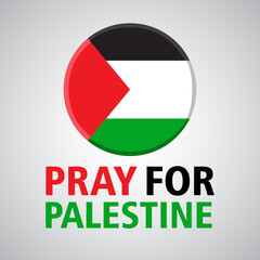 palestine flag design with circle pattern. solidarity design for palestine. pray for palestine