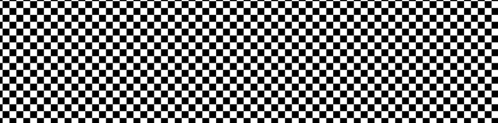 Wide format checkered patteren, background. Chequered backdrop. Chessboard, checkerboard texture