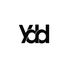 ydd letter original monogram logo design