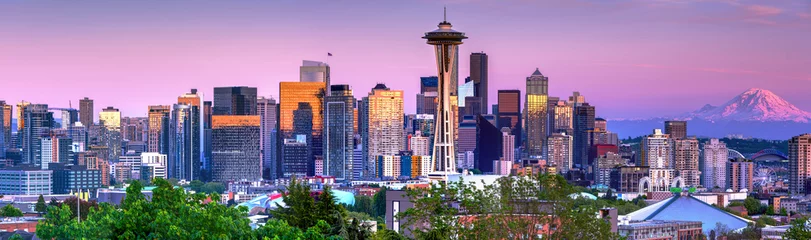 Foto auf Acrylglas Seattle Panorama © Ian