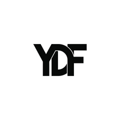 ydf letter original monogram logo design