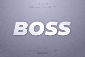 Embossed Editable Text Effect Font Style