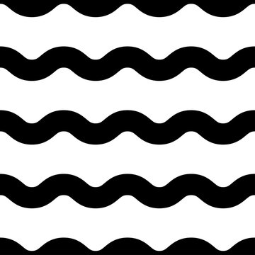 Wavy, waving, wave repeatable lines, stripes, streaks pattern